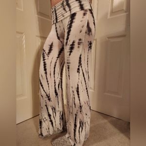Handmade yoga flare pants